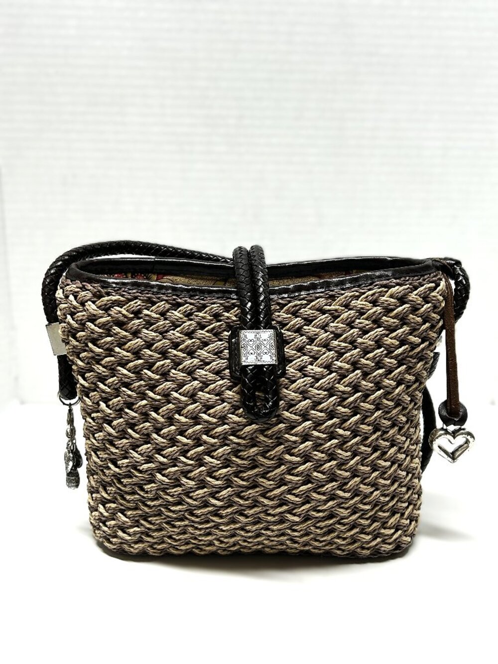 Brighton Straw mini tote / cross-body bag